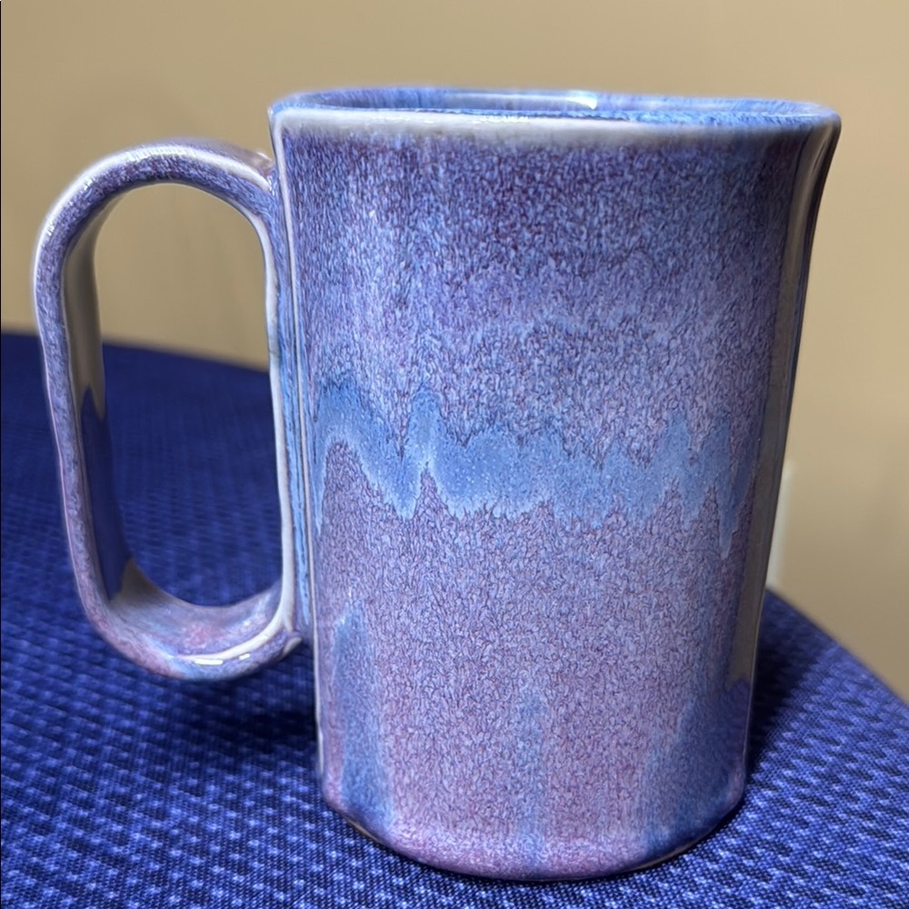 Bay Pottery Handmade Ceramic Coffee/Tea Mug 12 Oz Lavender Sunrise Glaze